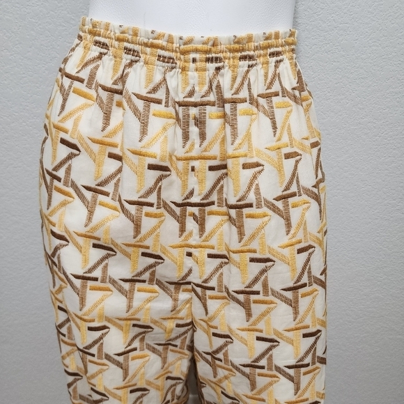 NWT Tory Burch Embroidered Cinched Ankle Pant Size 10 - Picture 14 of 16